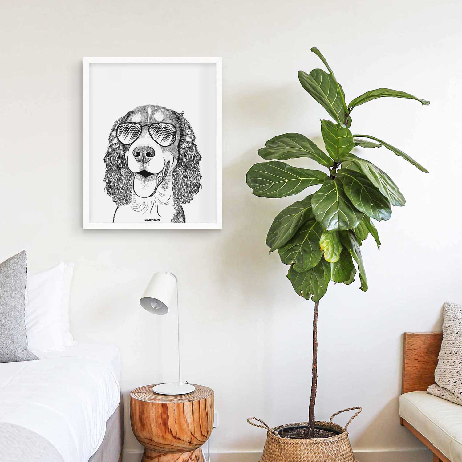 Delilah the English Springer Spaniel Art Print