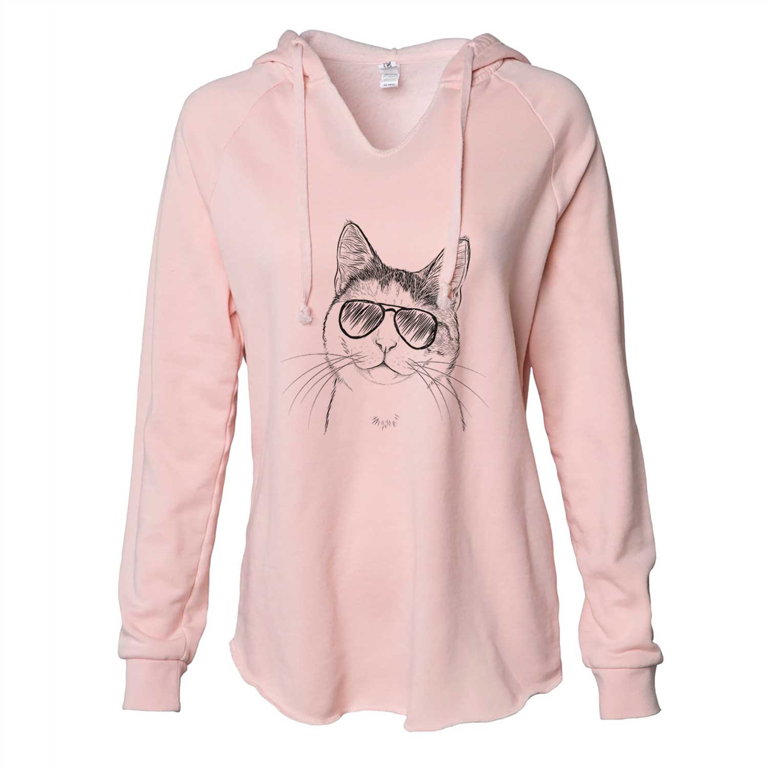 Denver the Calico Cat - Cali Wave Hooded Sweatshirt