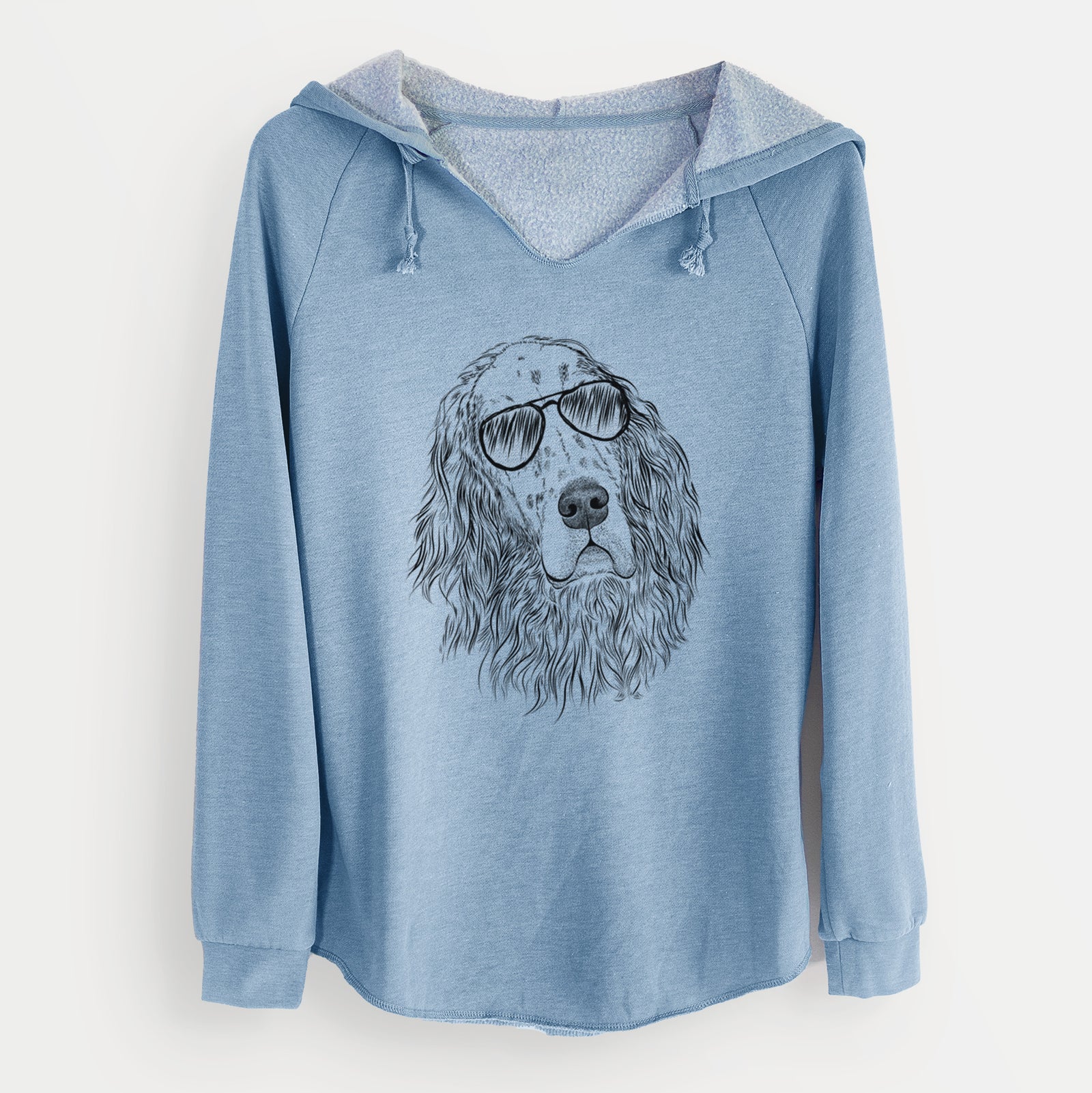 Aviator Dexter the English Setter - Cali Wave Hooded Sweatshirt