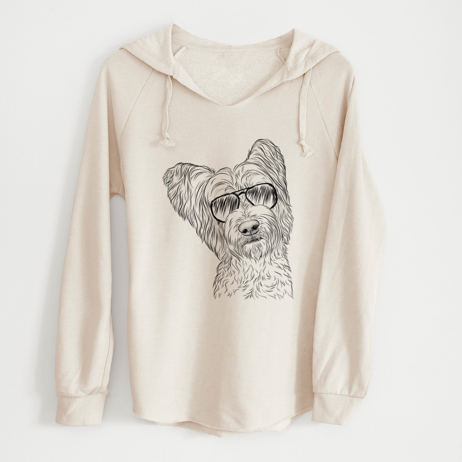 Aviator Dexter the Terrier Mix - Cali Wave Hooded Sweatshirt