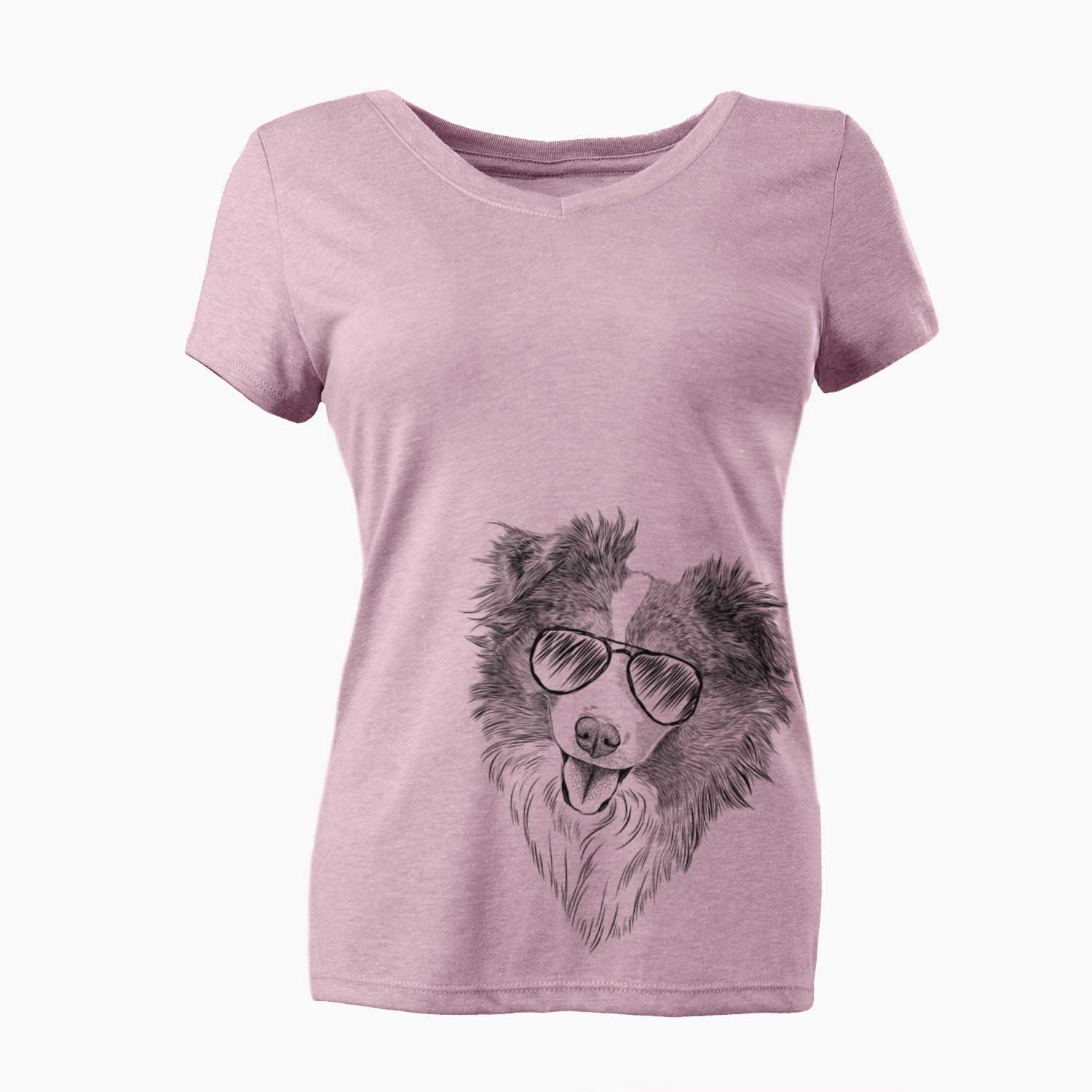 Aviator Doc the Mini Aussie - Women's V-neck Shirt