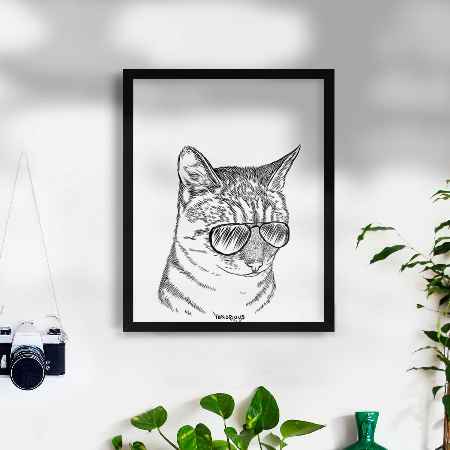 Dora the Tabby Cat Art Print