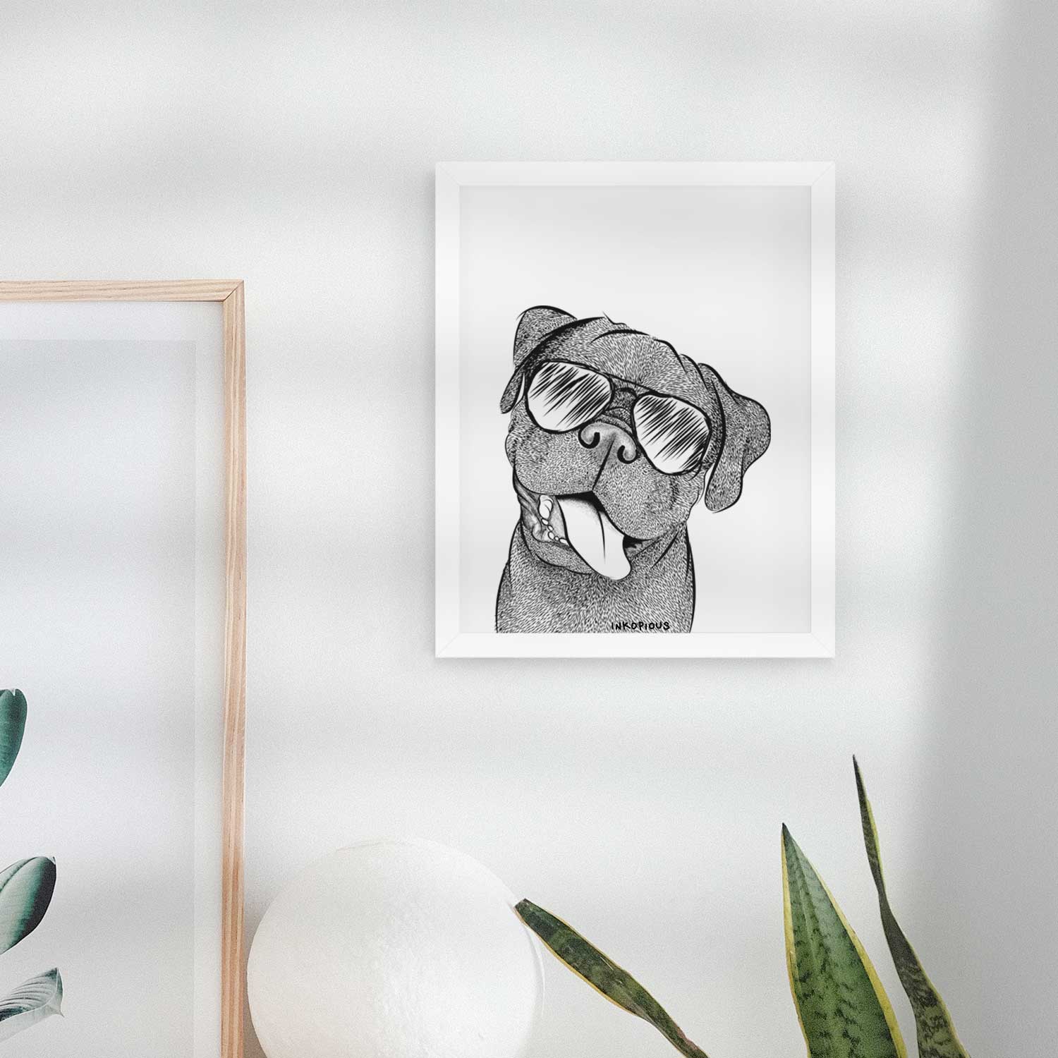 Dudley Danger the Pug Art Print