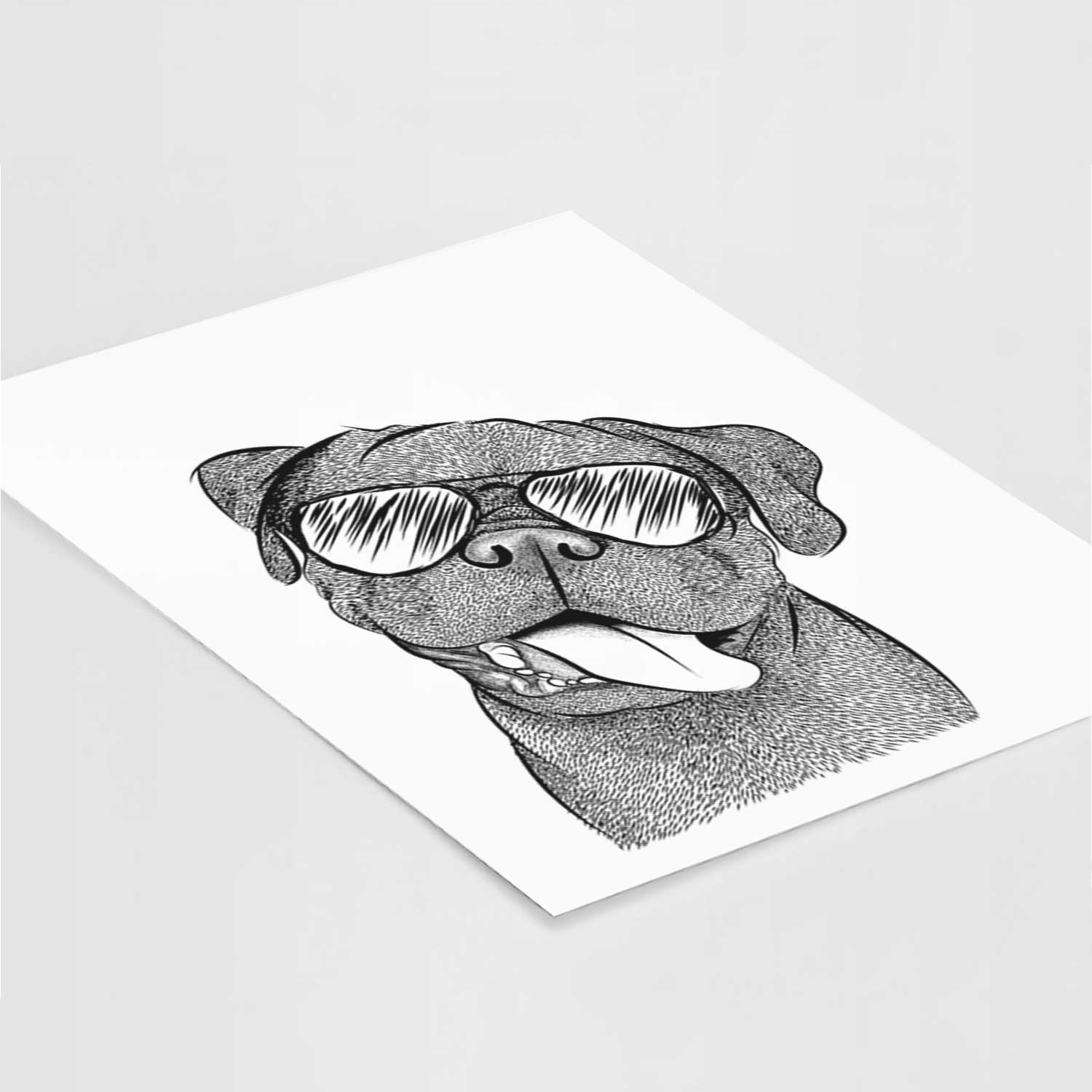 Dudley Danger the Pug Art Print