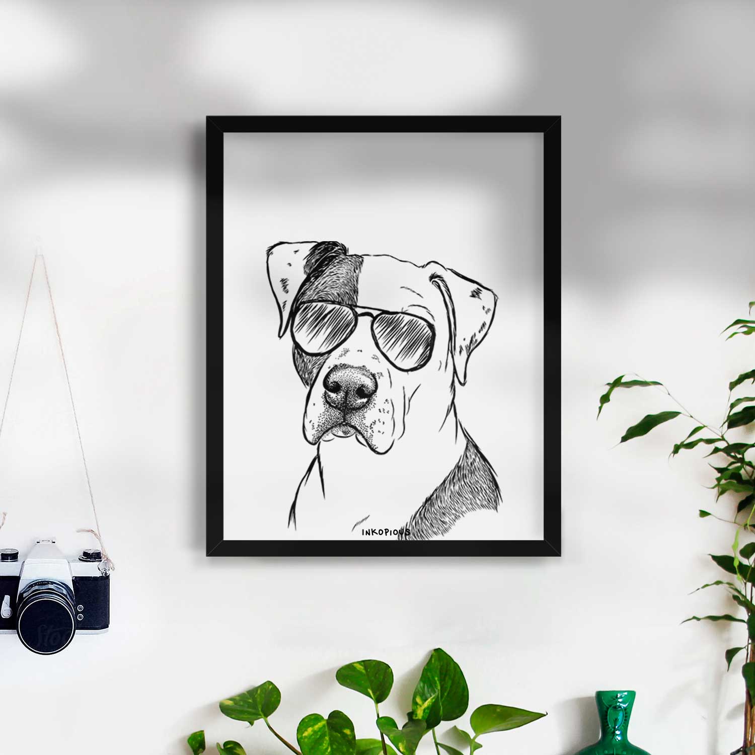 Duke the American Staffordshire Terrier Mix Art Print