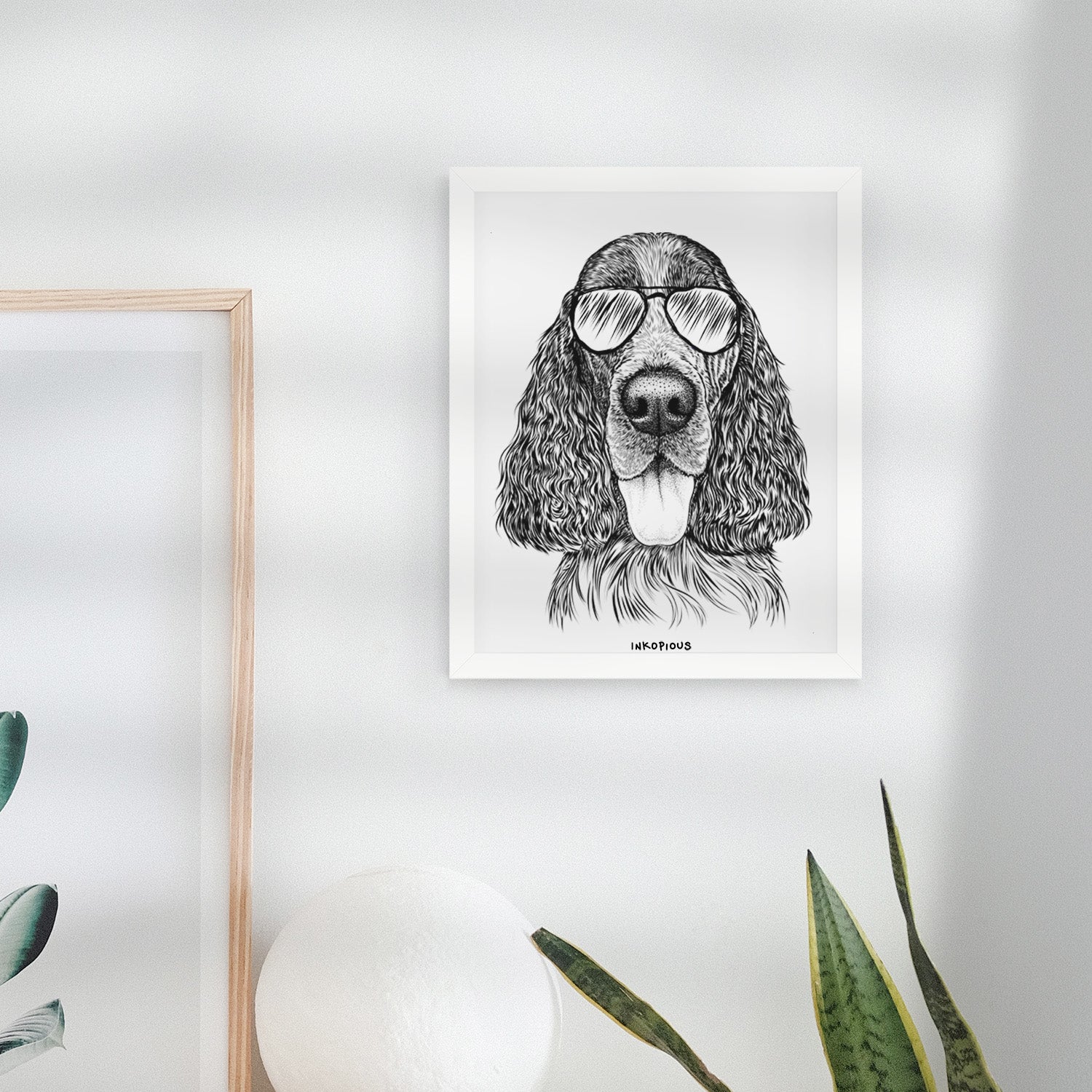 Duke the English Springer Spaniel Art Print