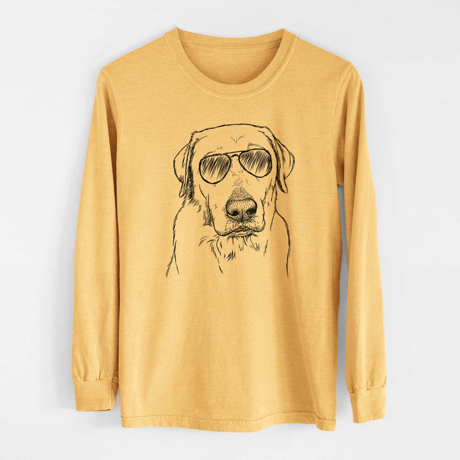 Aviators Duke the Yellow Lab - Heavyweight 100% Cotton Long Sleeve