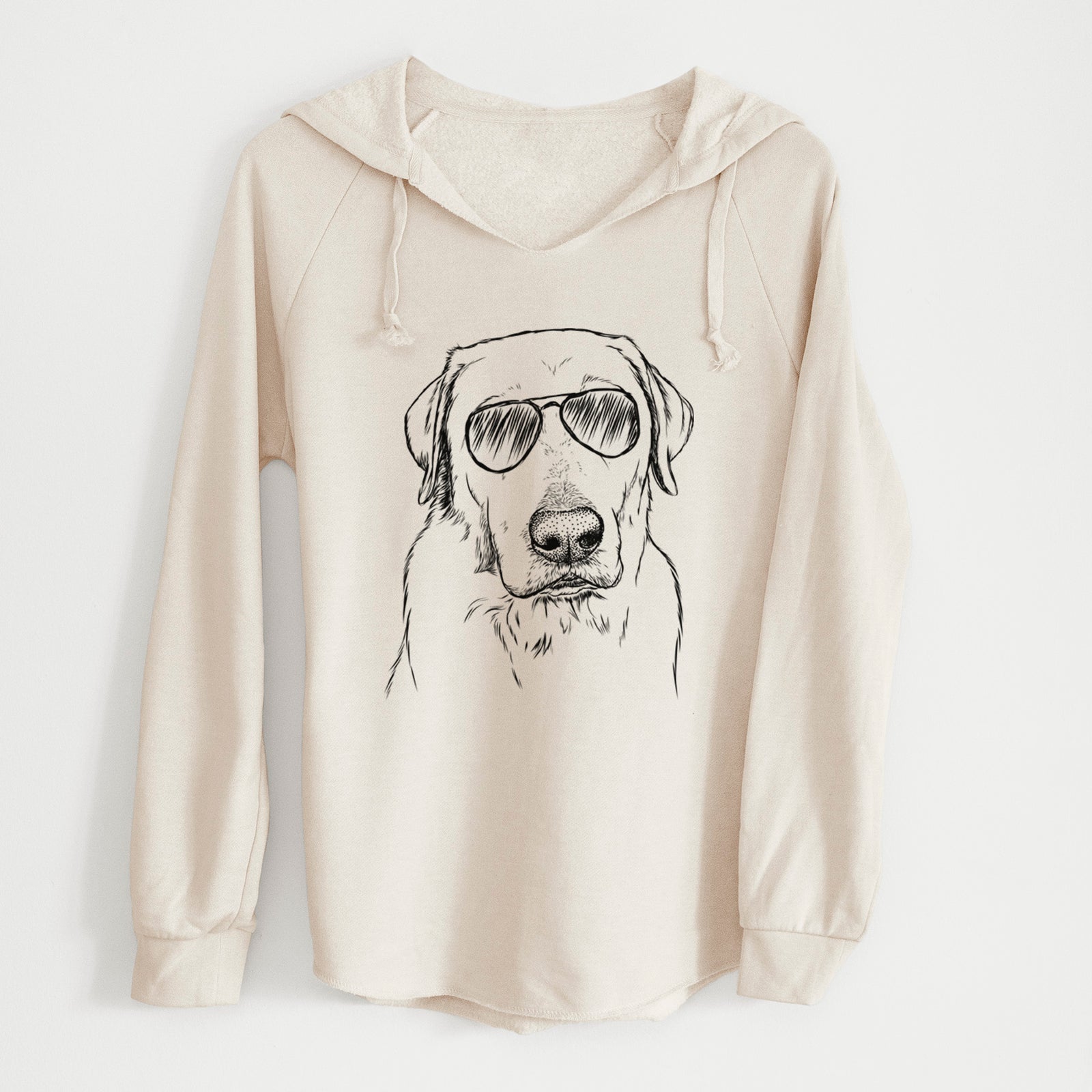 Aviator Duke the Yellow Lab - Cali Wave Hooded Sweatshirt