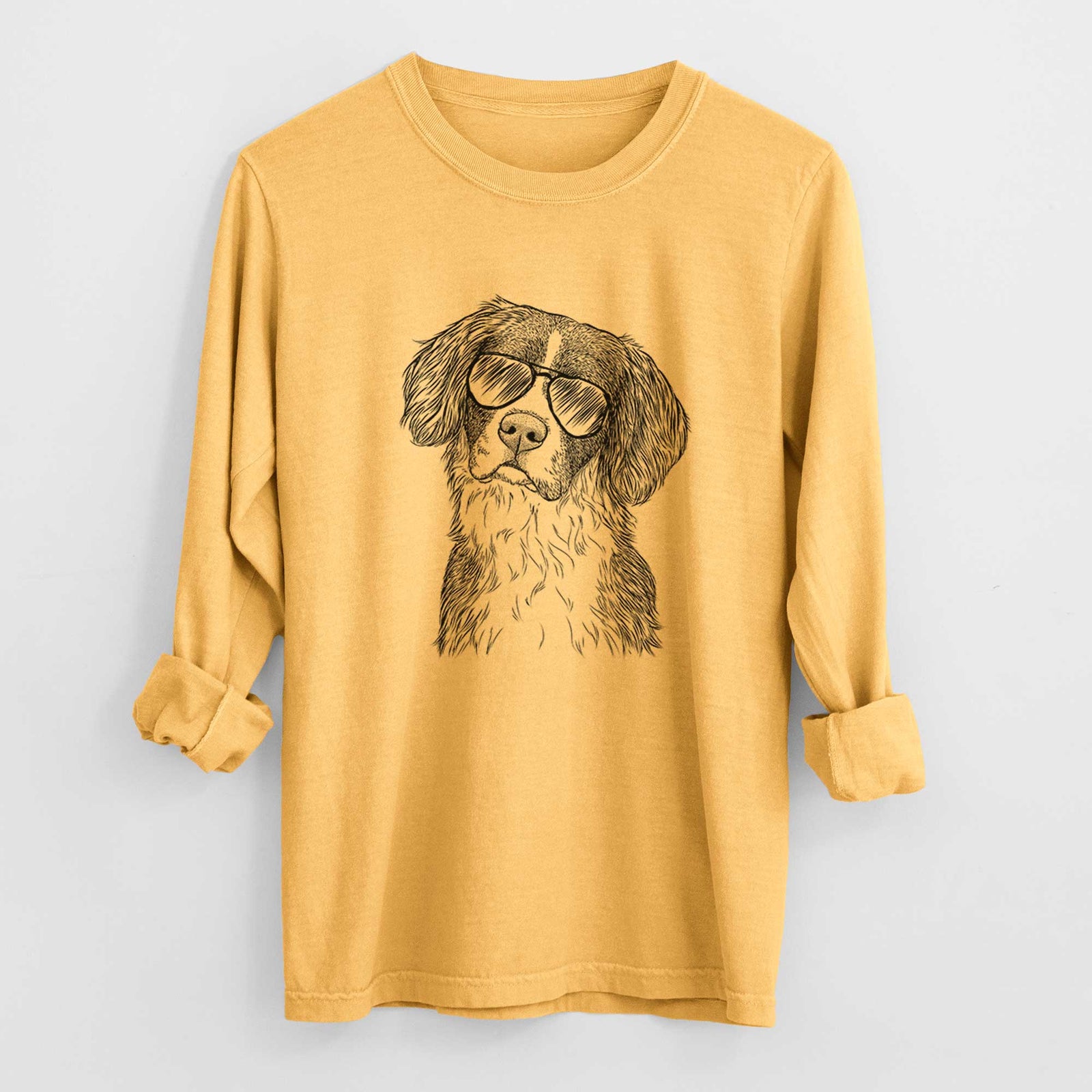 Aviators Dulce the Drentsche Patrijshond - Heavyweight 100% Cotton Long Sleeve