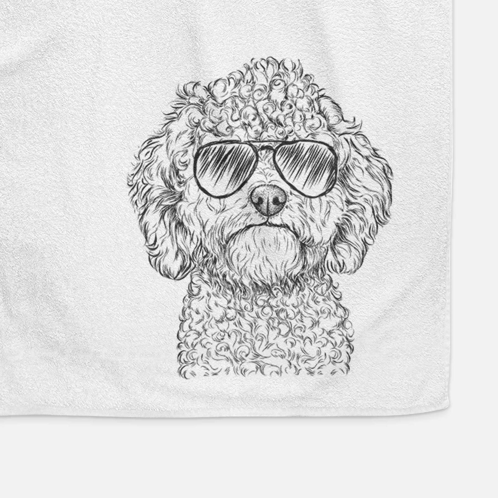Edgar the Shihpoo Decorative Hand Towel
