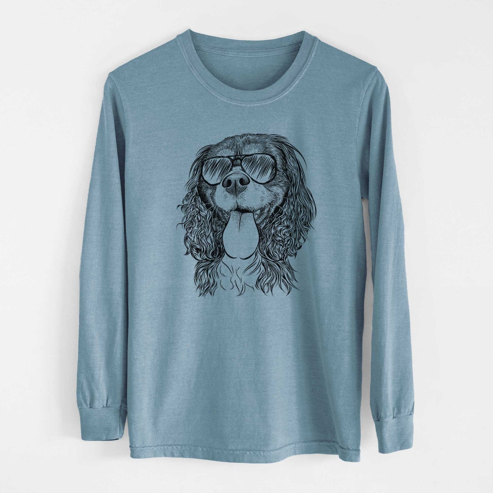 Aviators Elizabeth the Cavalier King Charles Spaniel - Heavyweight 100% Cotton Long Sleeve