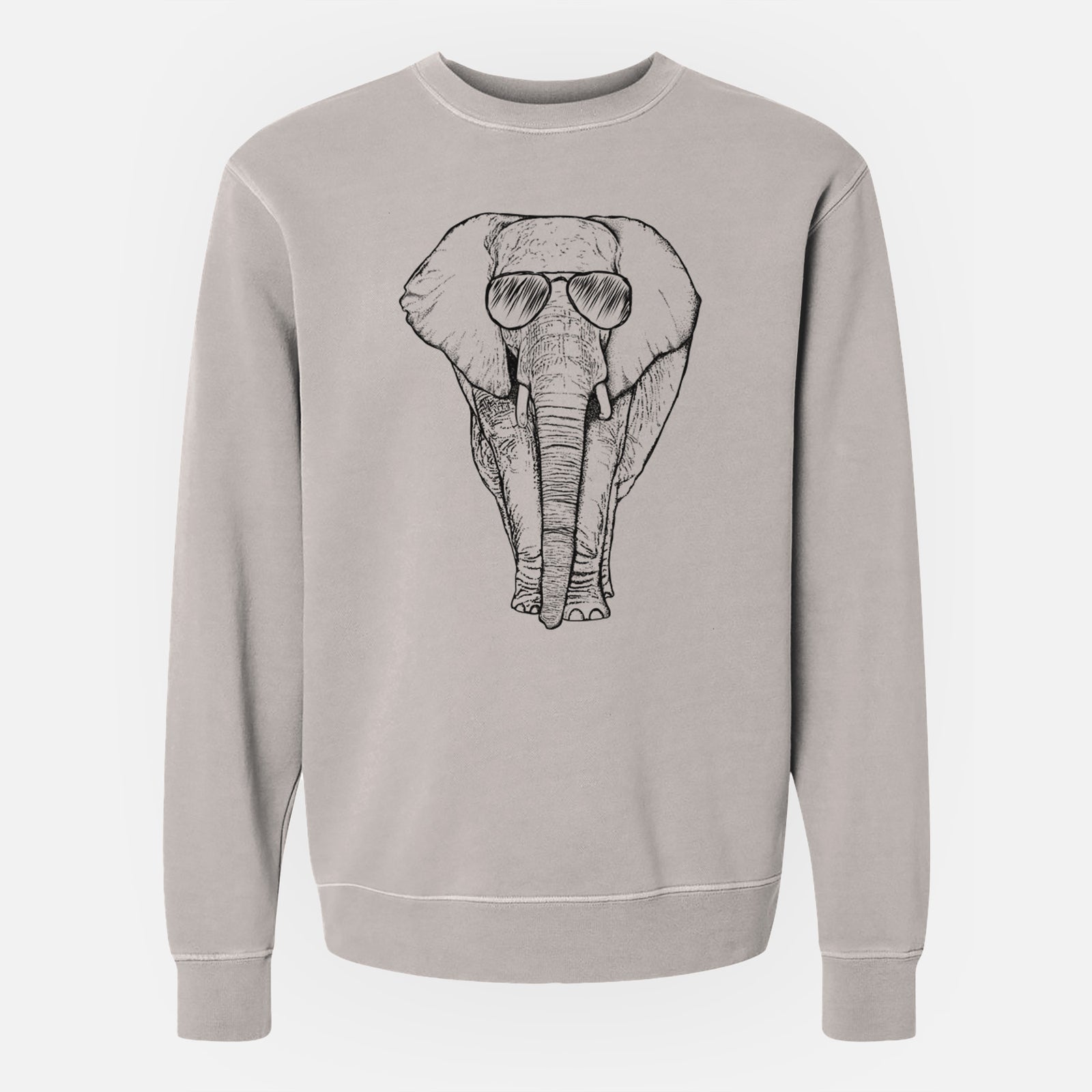 Aviator Ella the Elephant - Unisex Pigment Dyed Crew Sweatshirt