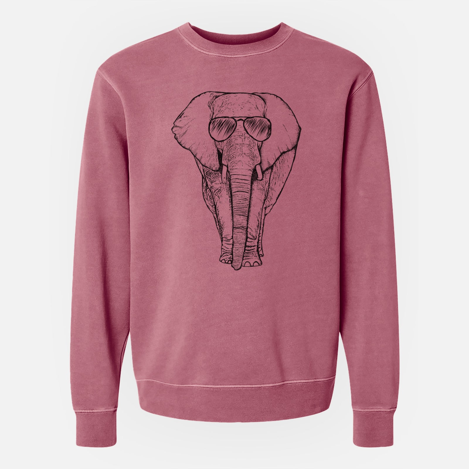 Aviator Ella the Elephant - Unisex Pigment Dyed Crew Sweatshirt