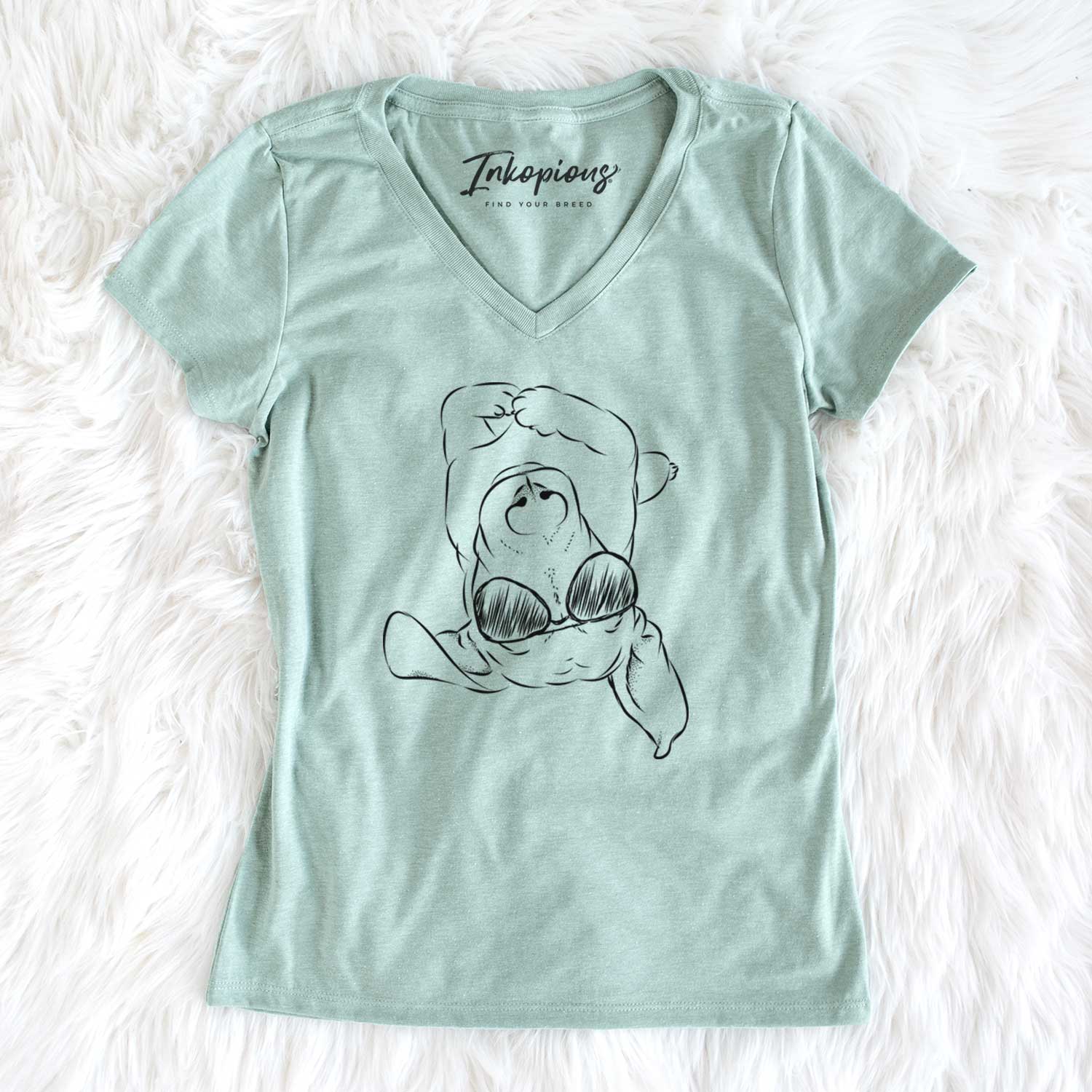 Aviator Eloise the Mixed Breed - Women's V-neck Shirt