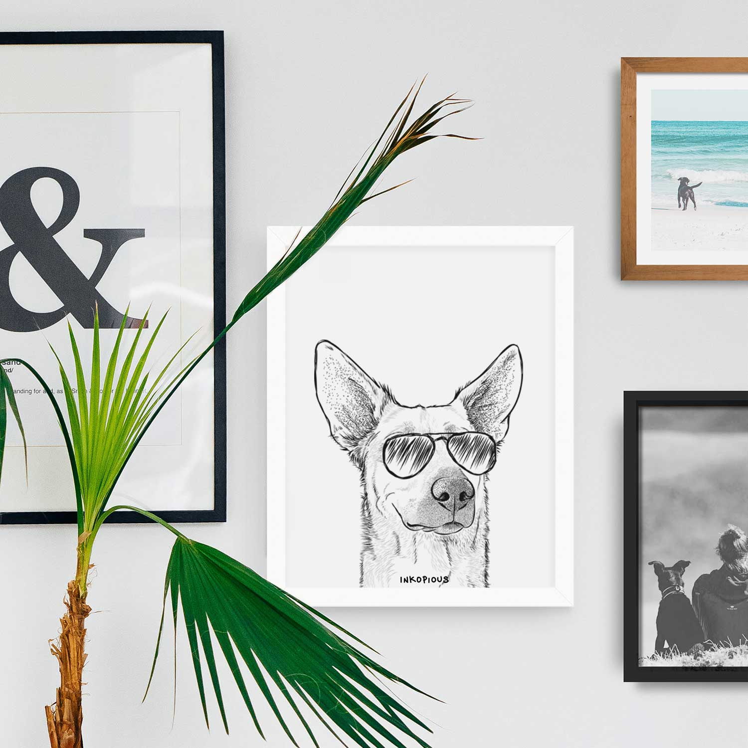 Ember the Shepherd Mix Art Print