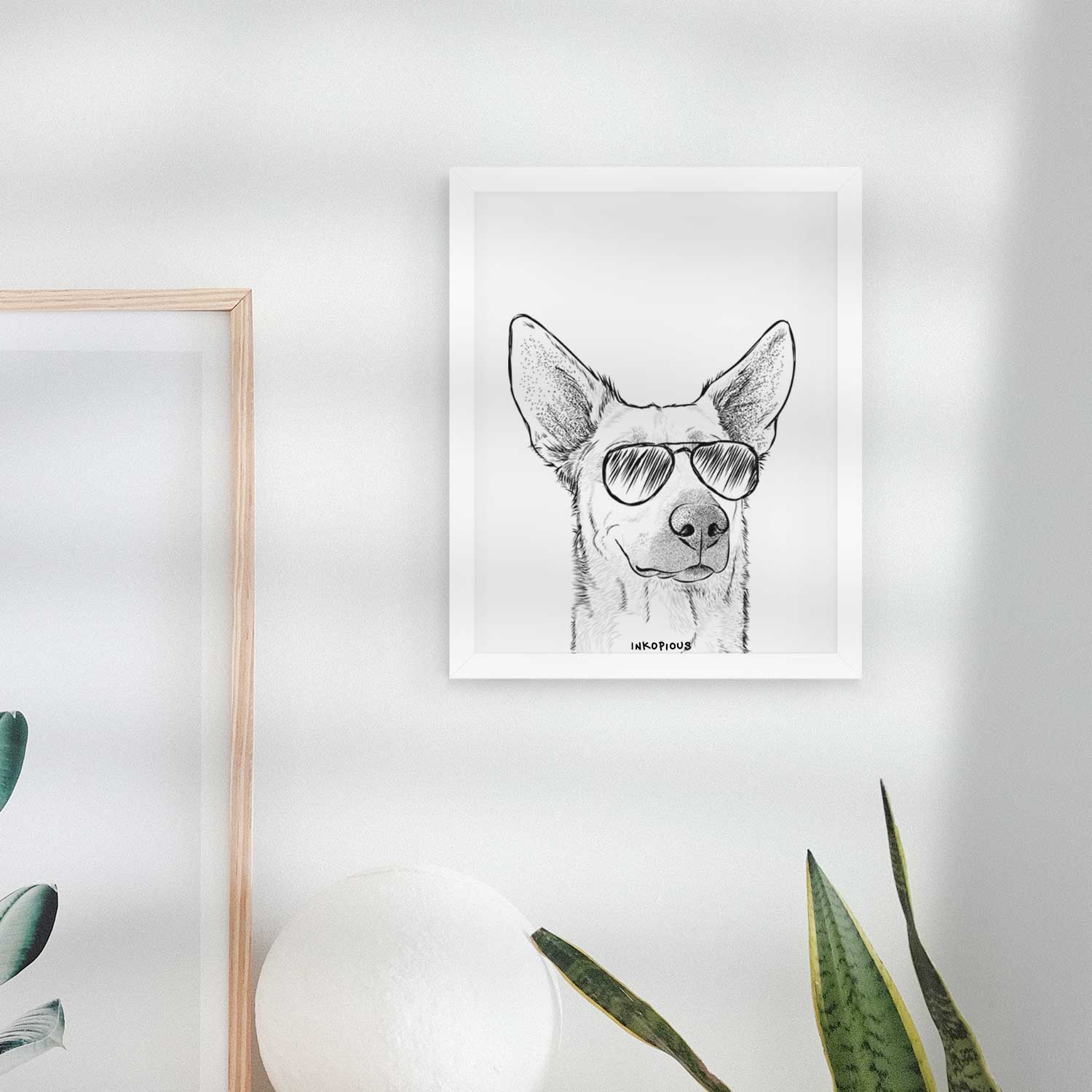 Ember the Shepherd Mix Art Print