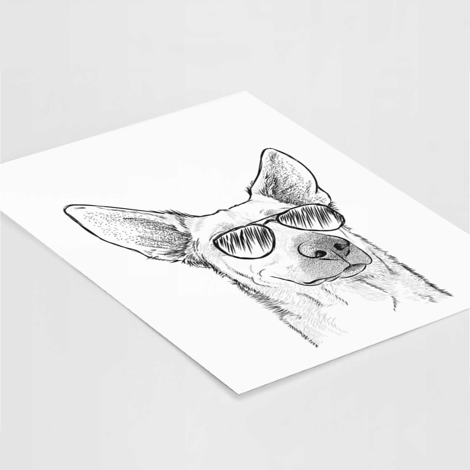 Ember the Shepherd Mix Art Print