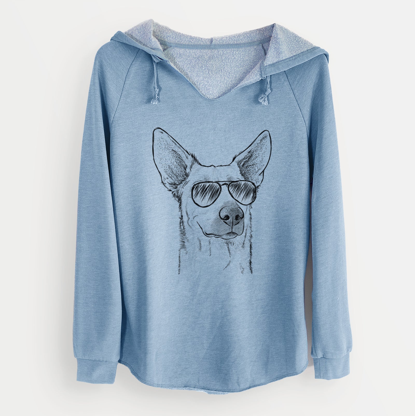 Aviator Ember the Shepherd Mix - Cali Wave Hooded Sweatshirt
