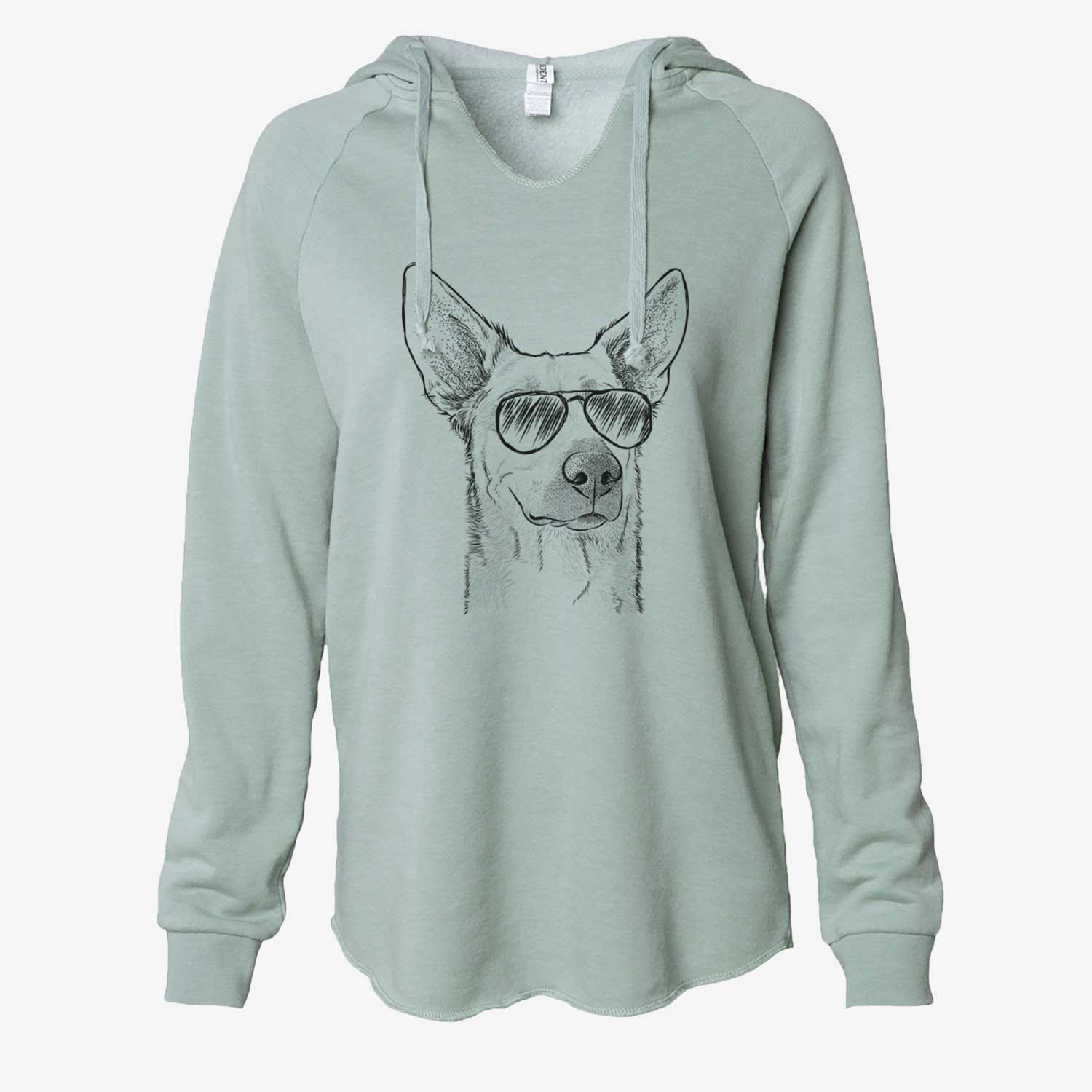 Ember the Shepherd Mix - Cali Wave Hooded Sweatshirt
