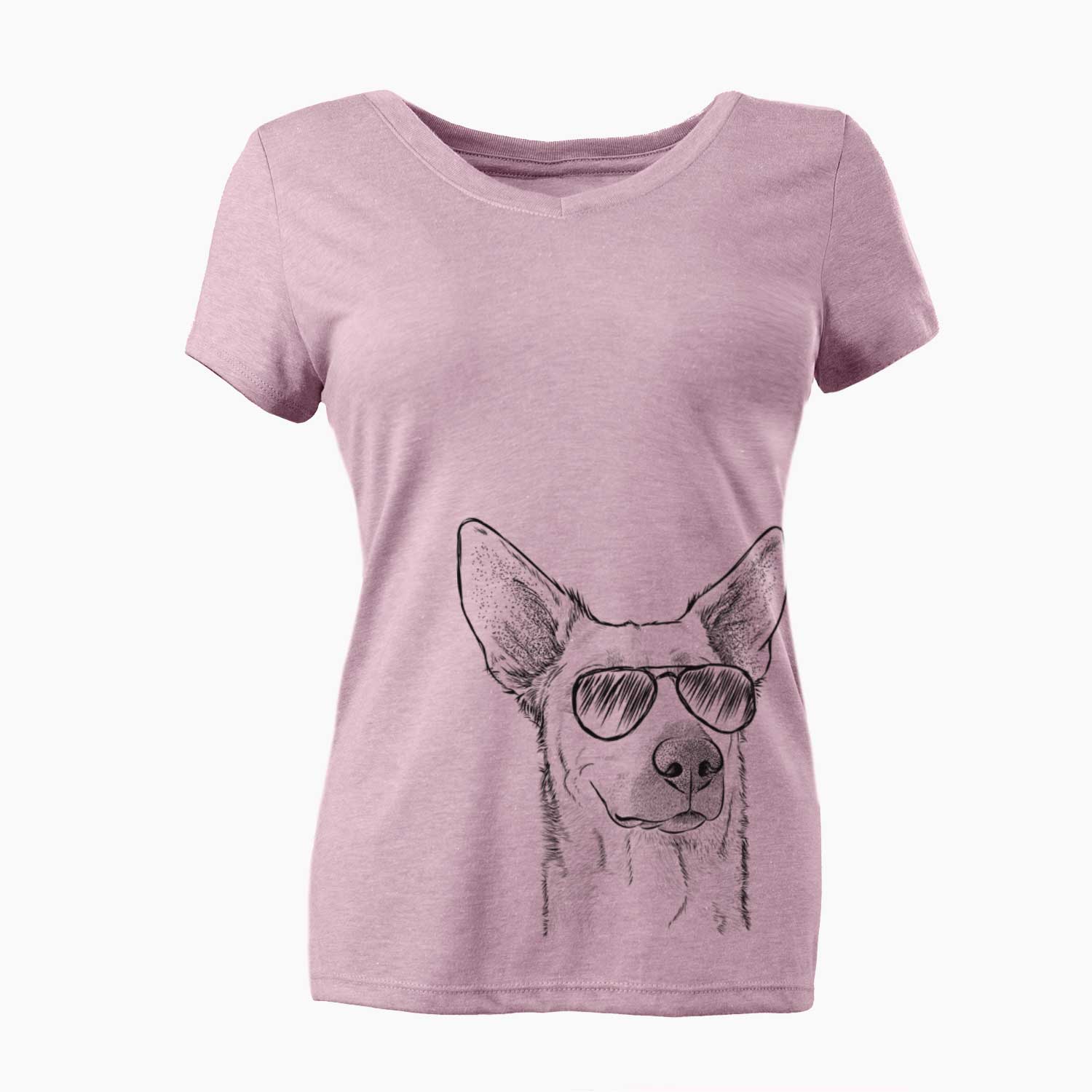 Aviator Ember the Shepherd Mix - Women's V-neck Shirt