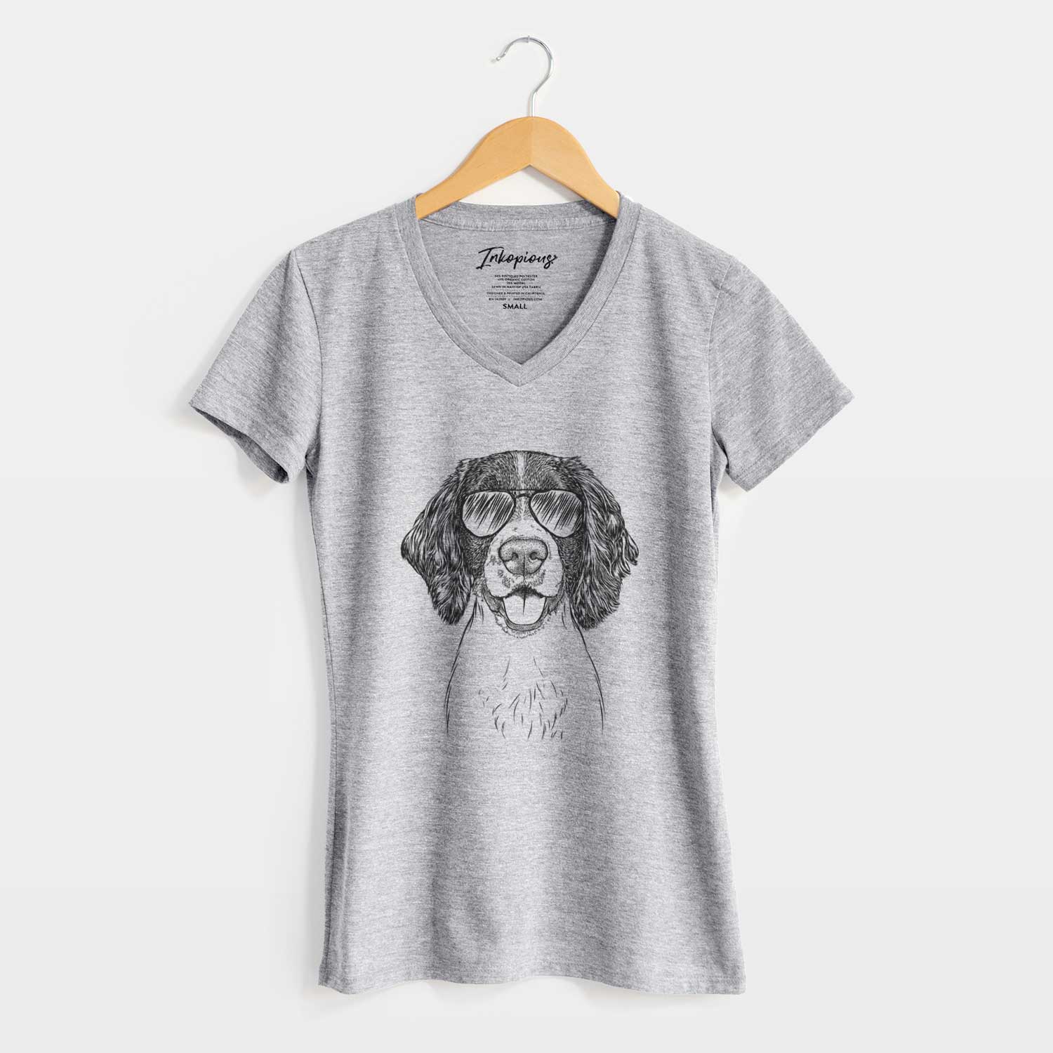 Aviator Ever the English Springer Spaniel - Women's V-neck Shirt