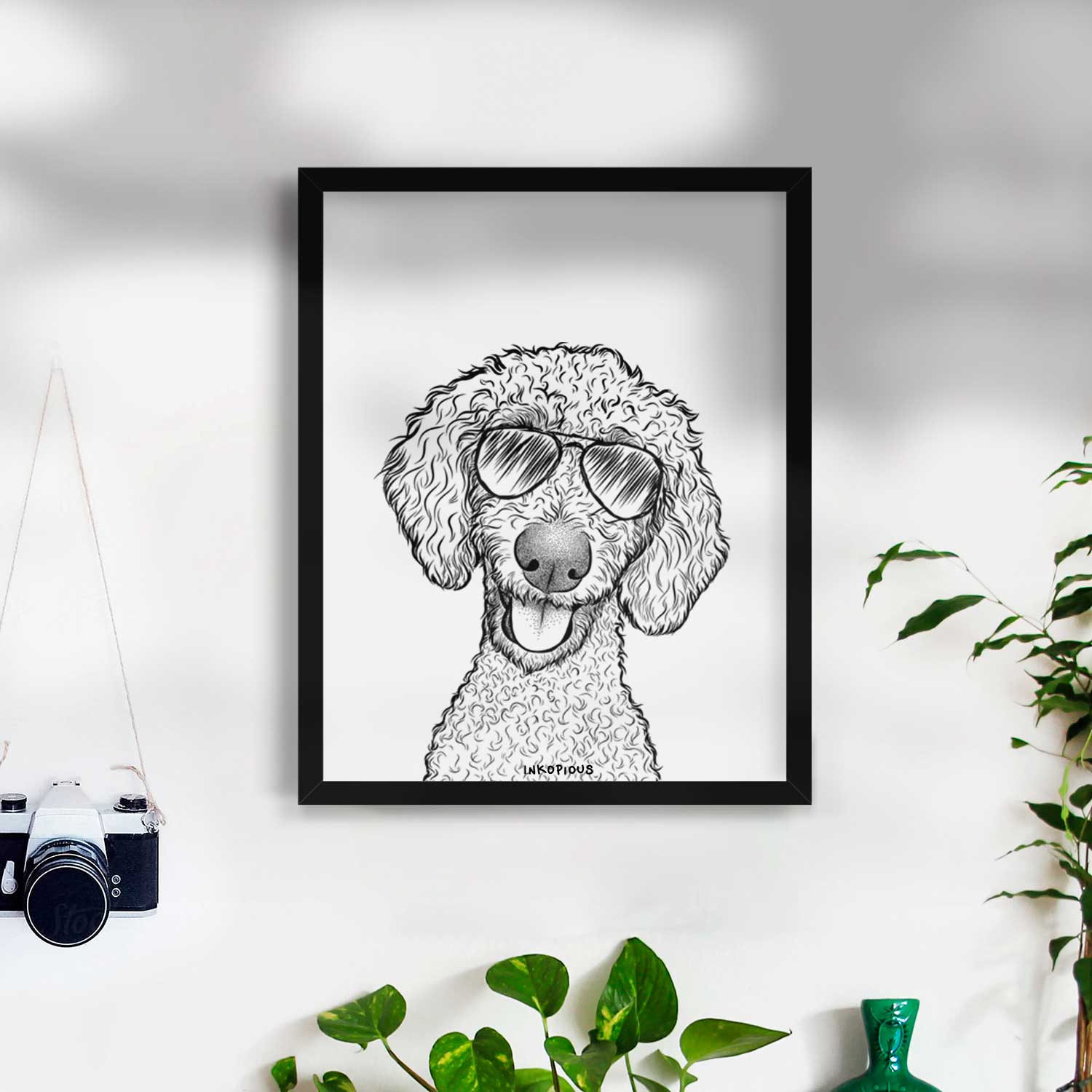 Fenway the Goldendoodle Art Print