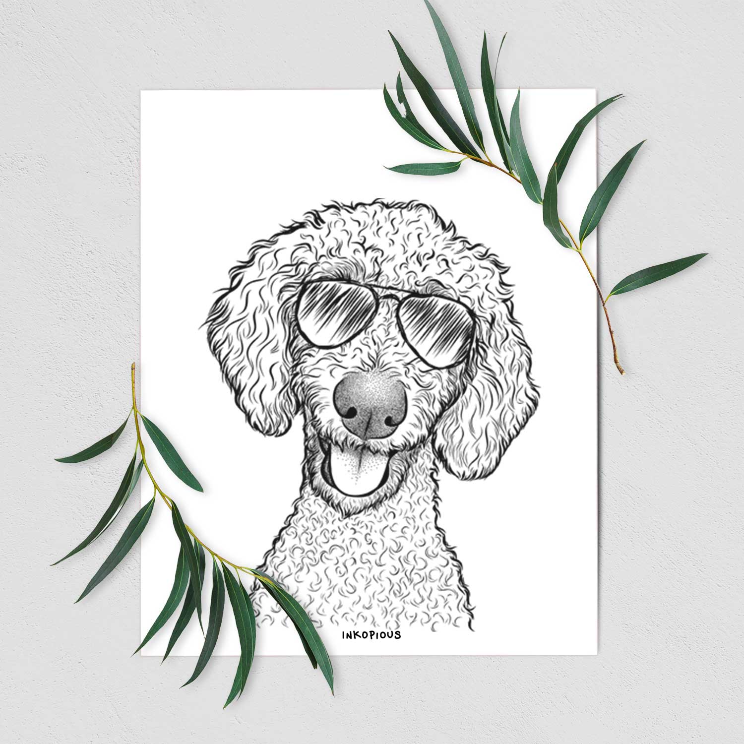 Fenway the Goldendoodle Art Print