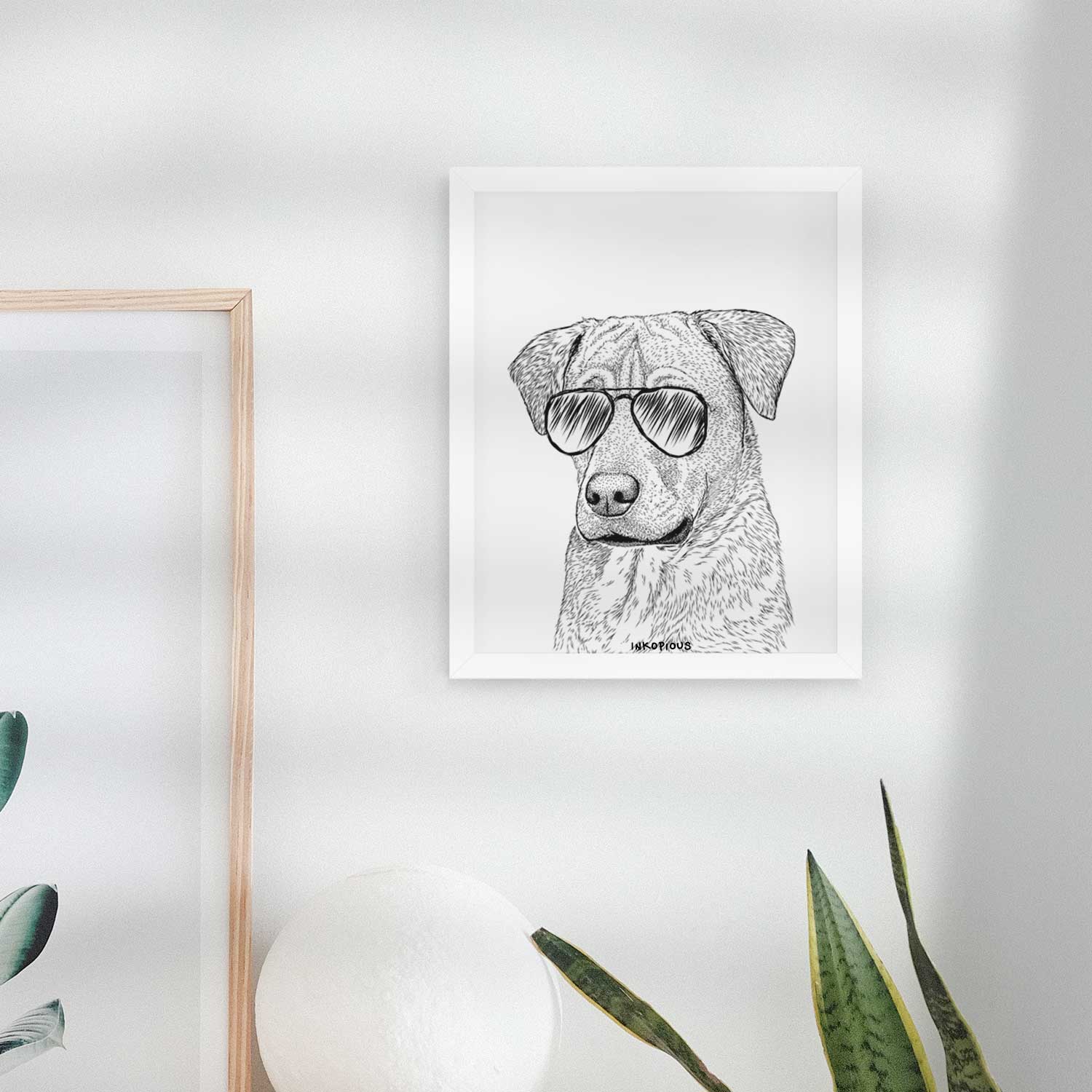 Feta the Mixed Breed Art Print