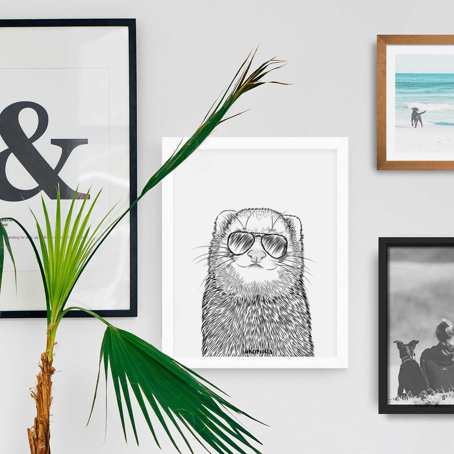 Fig the Ferret Art Print