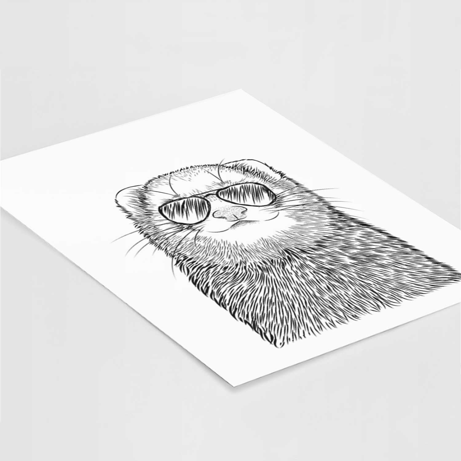 Fig the Ferret Art Print