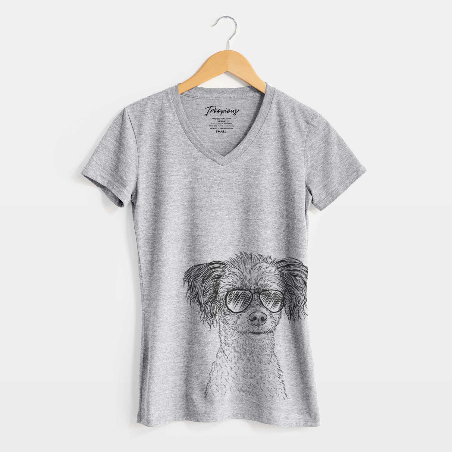 Aviator Finley Beth the Papillon Mix - Women's V-neck Shirt