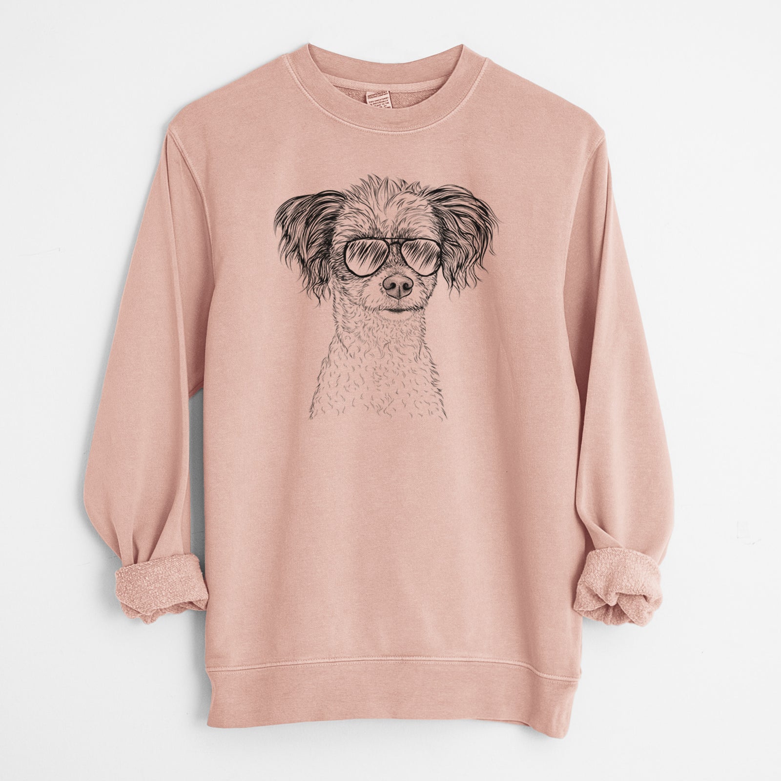 Aviator Finley the Papillon Mix - Unisex Pigment Dyed Crew Sweatshirt