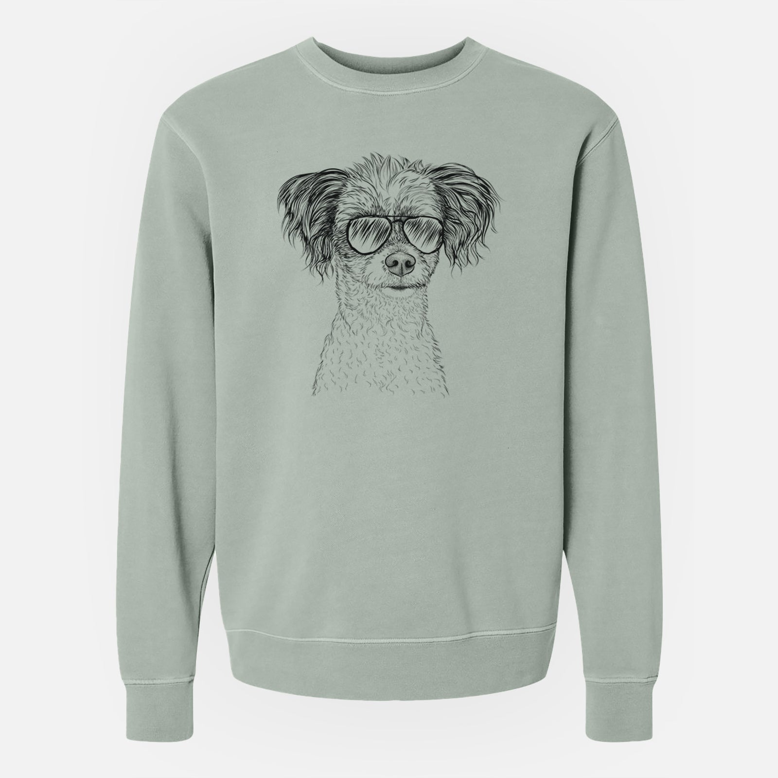 Aviator Finley the Papillon Mix - Unisex Pigment Dyed Crew Sweatshirt