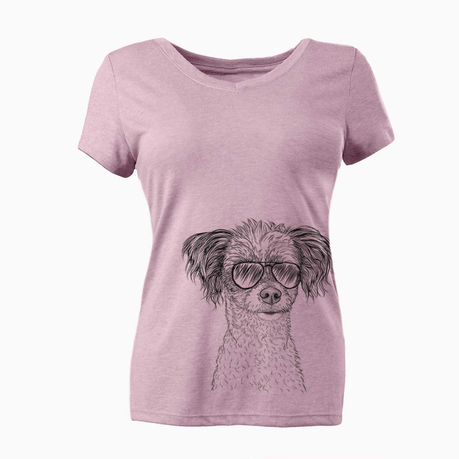 Aviator Finley Beth the Papillon Mix - Women's V-neck Shirt