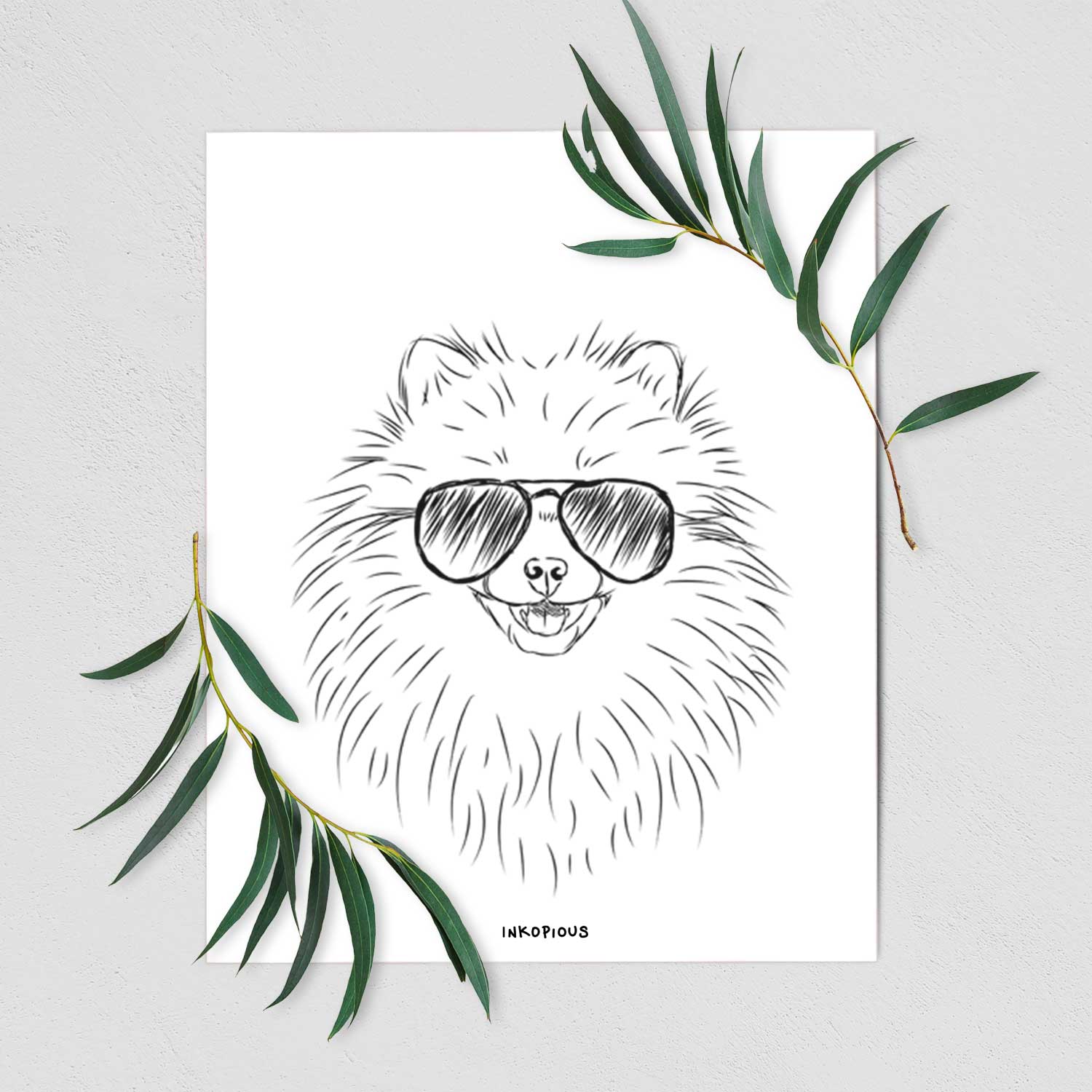 Finn the Pomeranian Art Print