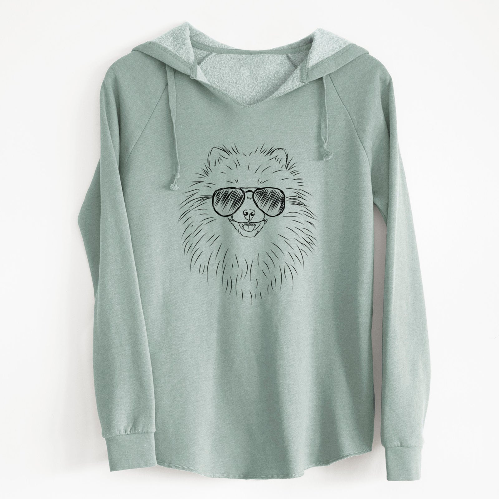 Aviator Finn the Pomeranian - Cali Wave Hooded Sweatshirt
