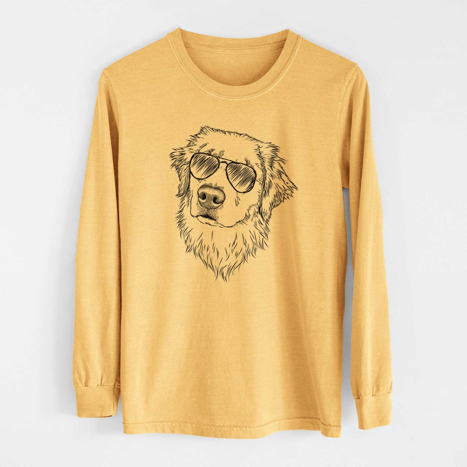 Aviators Fiona the Golden Retriever - Heavyweight 100% Cotton Long Sleeve