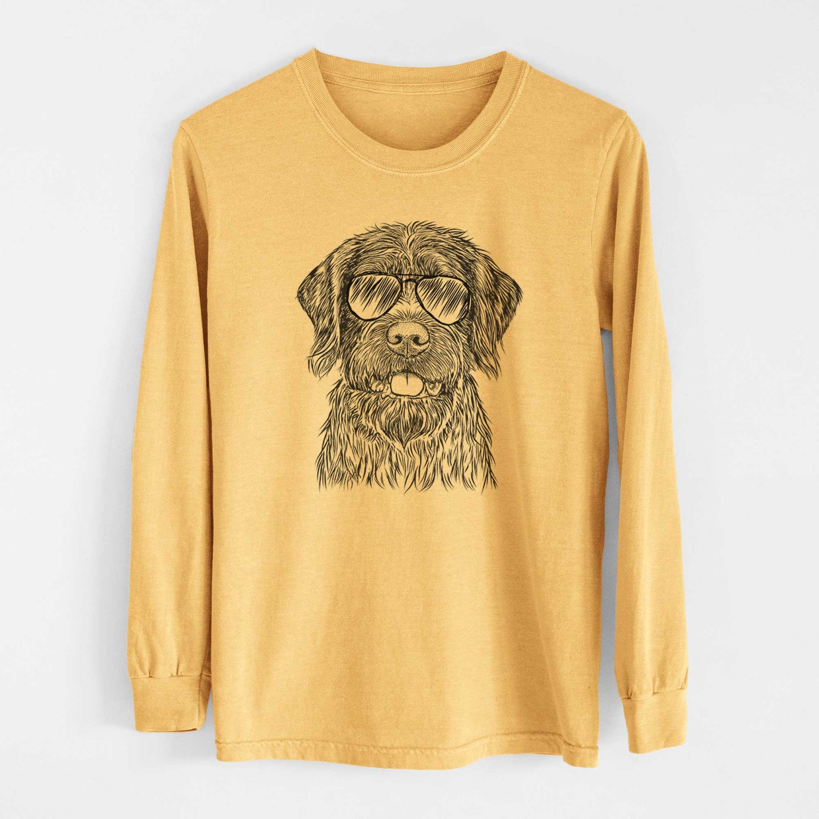Aviators Fletcher the Wirehaired Pointing Griffon - Heavyweight 100% Cotton Long Sleeve