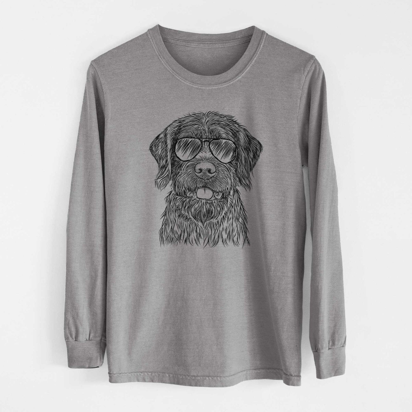 Aviators Fletcher the Wirehaired Pointing Griffon - Heavyweight 100% Cotton Long Sleeve
