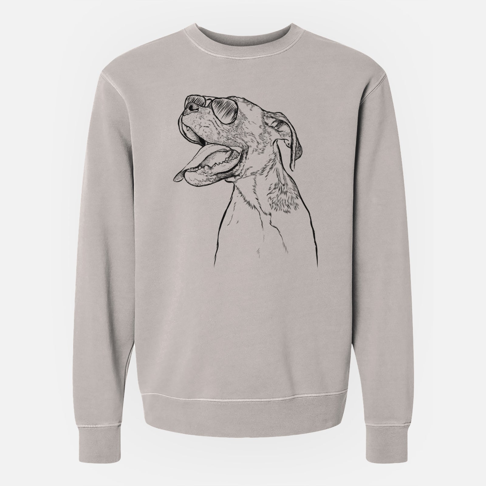 Aviator Floyd the Boxer - Unisex Pigment Dyed Crew Sweatshirt