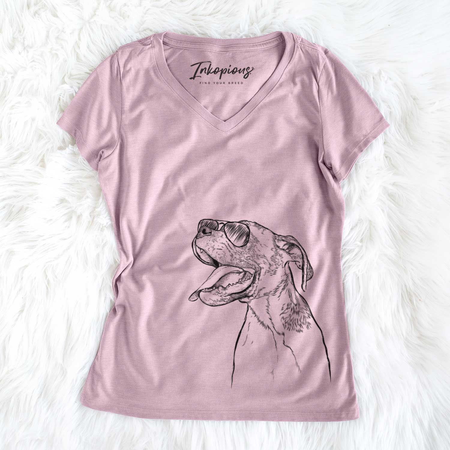 Floyd the Boxer - Women's V-neck Shirt