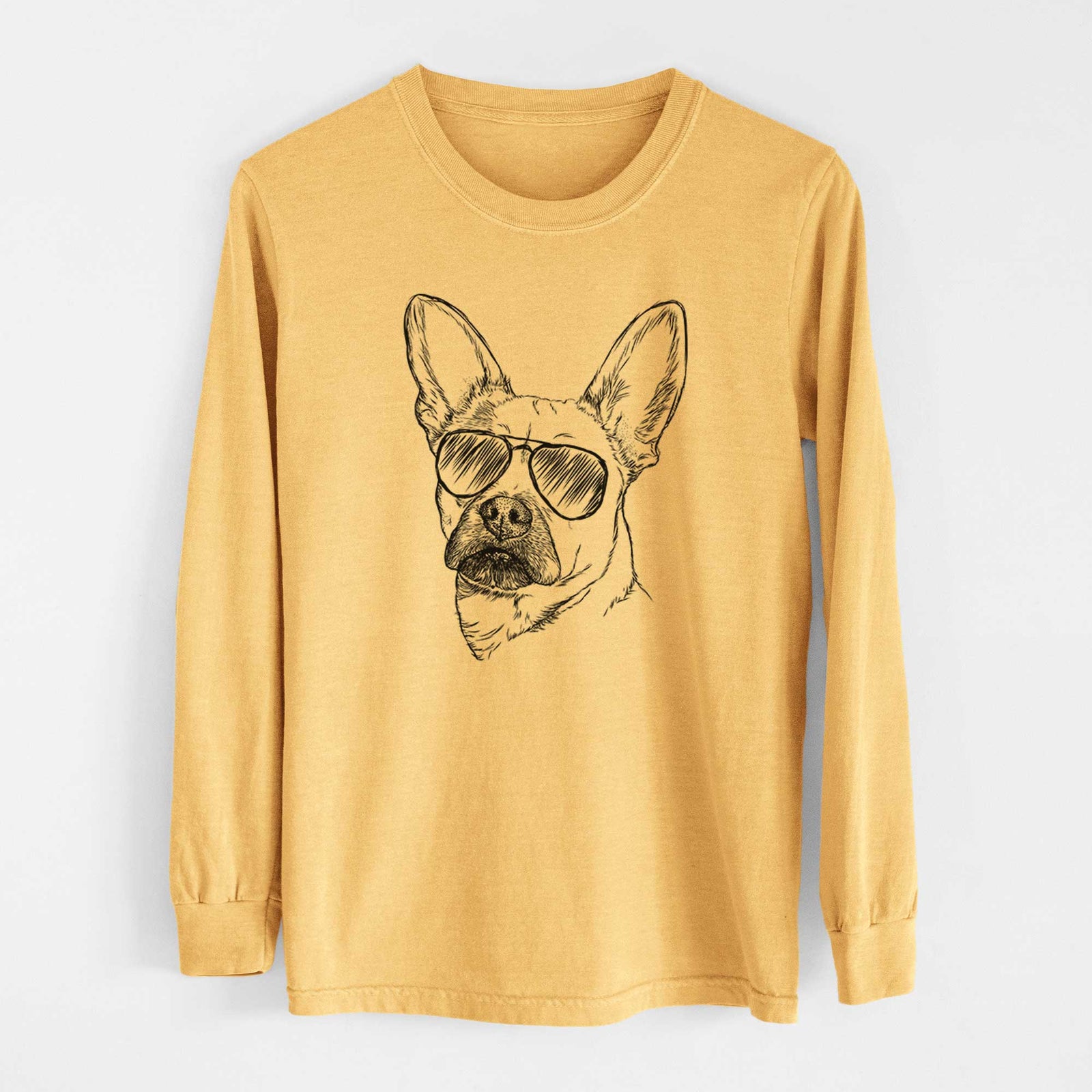 Aviators Frankie the Mixed Breed - Heavyweight 100% Cotton Long Sleeve