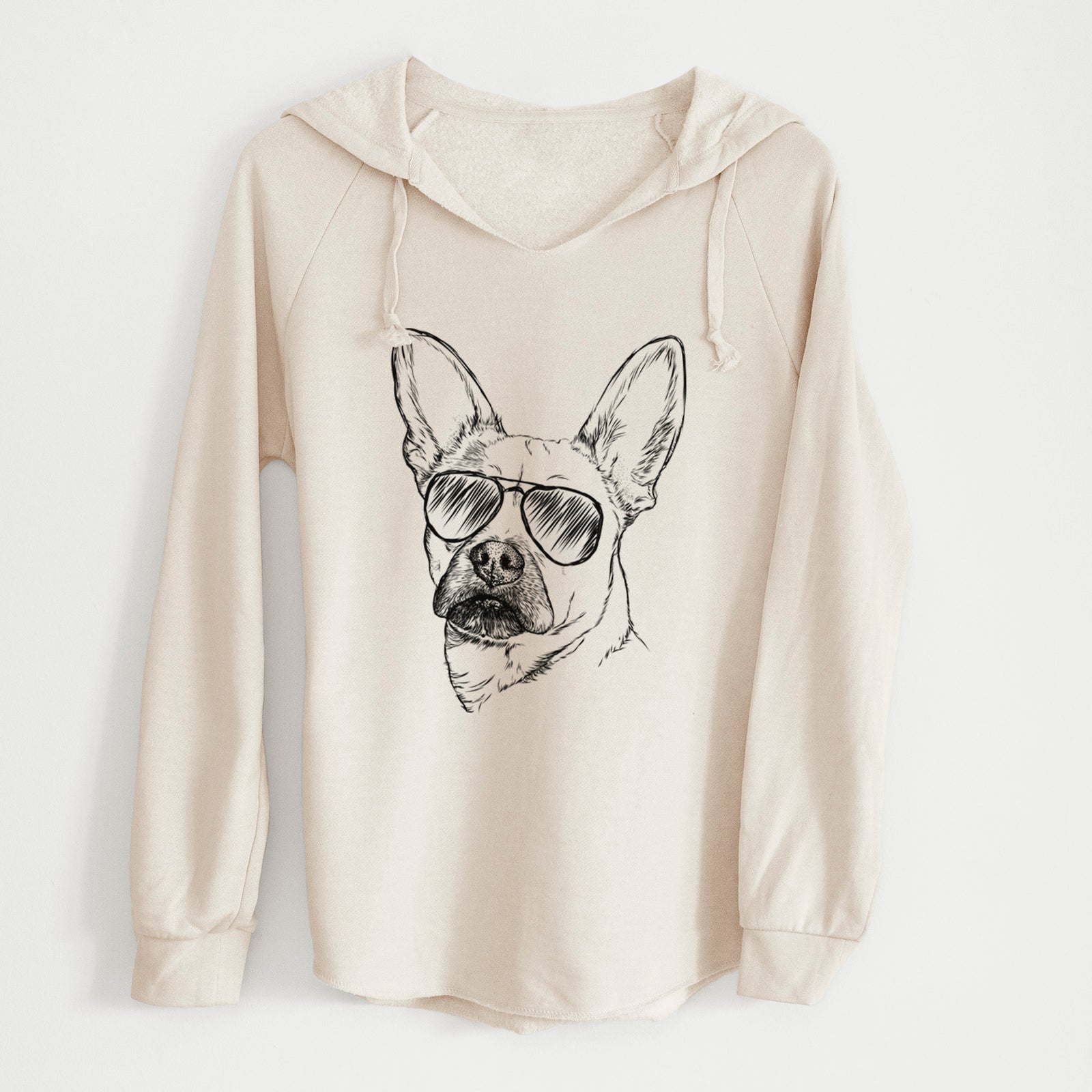 Aviator Frankie the Mixed Breed - Cali Wave Hooded Sweatshirt