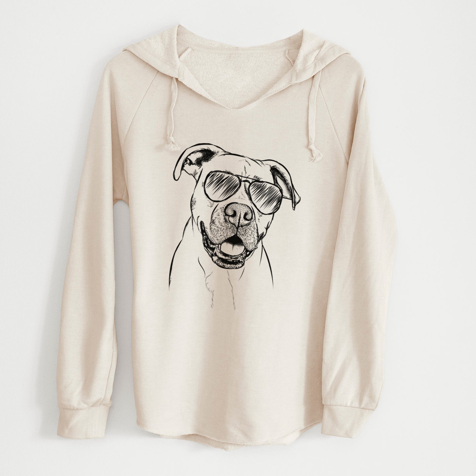 Aviator Frankie Tankie the Boxer Mix - Cali Wave Hooded Sweatshirt