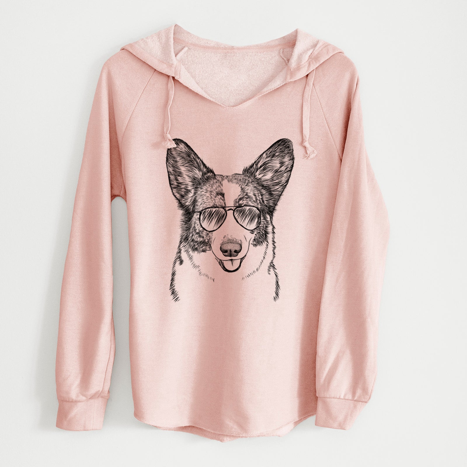 Aviator Gabby the Cardigan Welsh Corgi - Cali Wave Hooded Sweatshirt