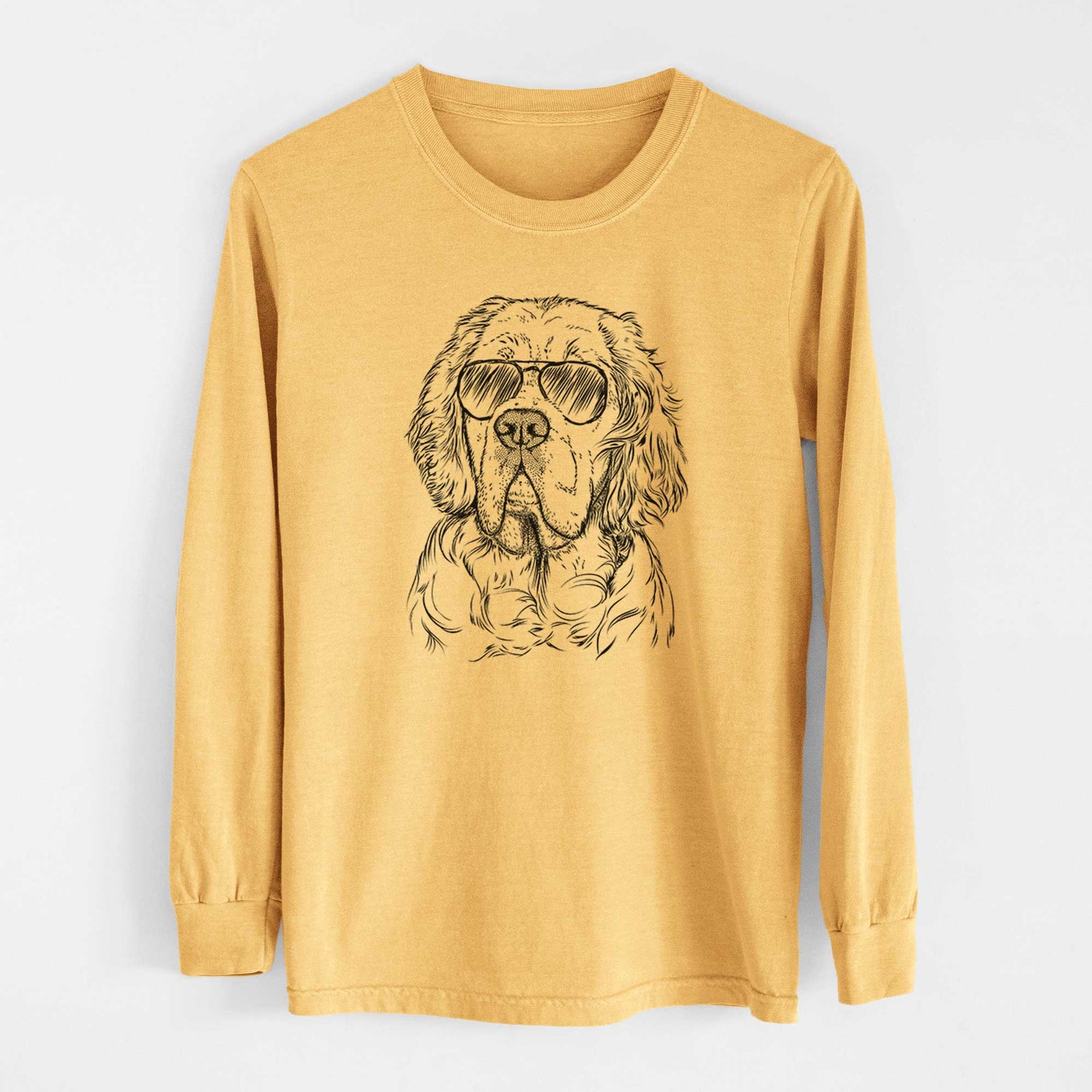 Aviators Gary the Clumber Spaniel - Heavyweight 100% Cotton Long Sleeve