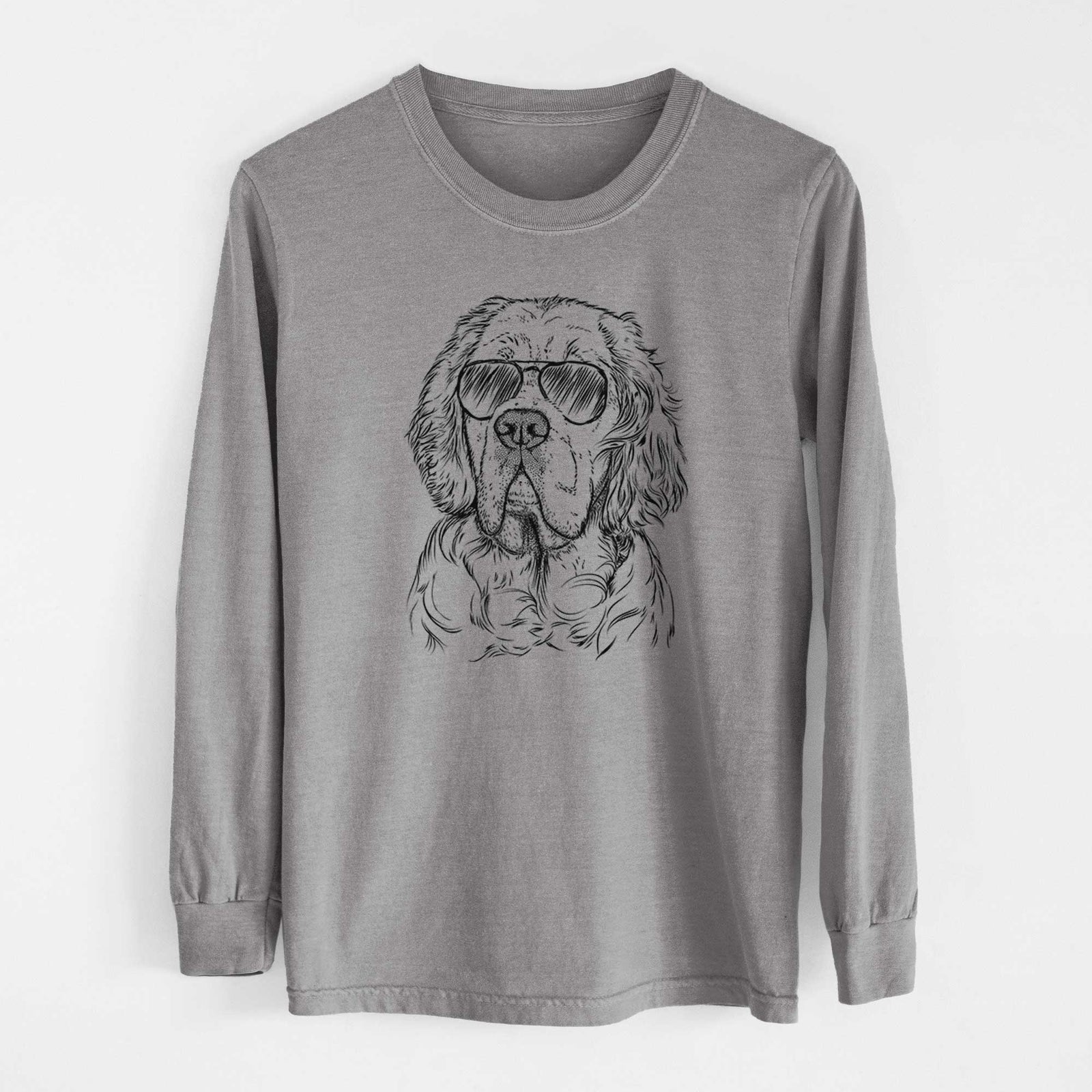 Aviators Gary the Clumber Spaniel - Heavyweight 100% Cotton Long Sleeve