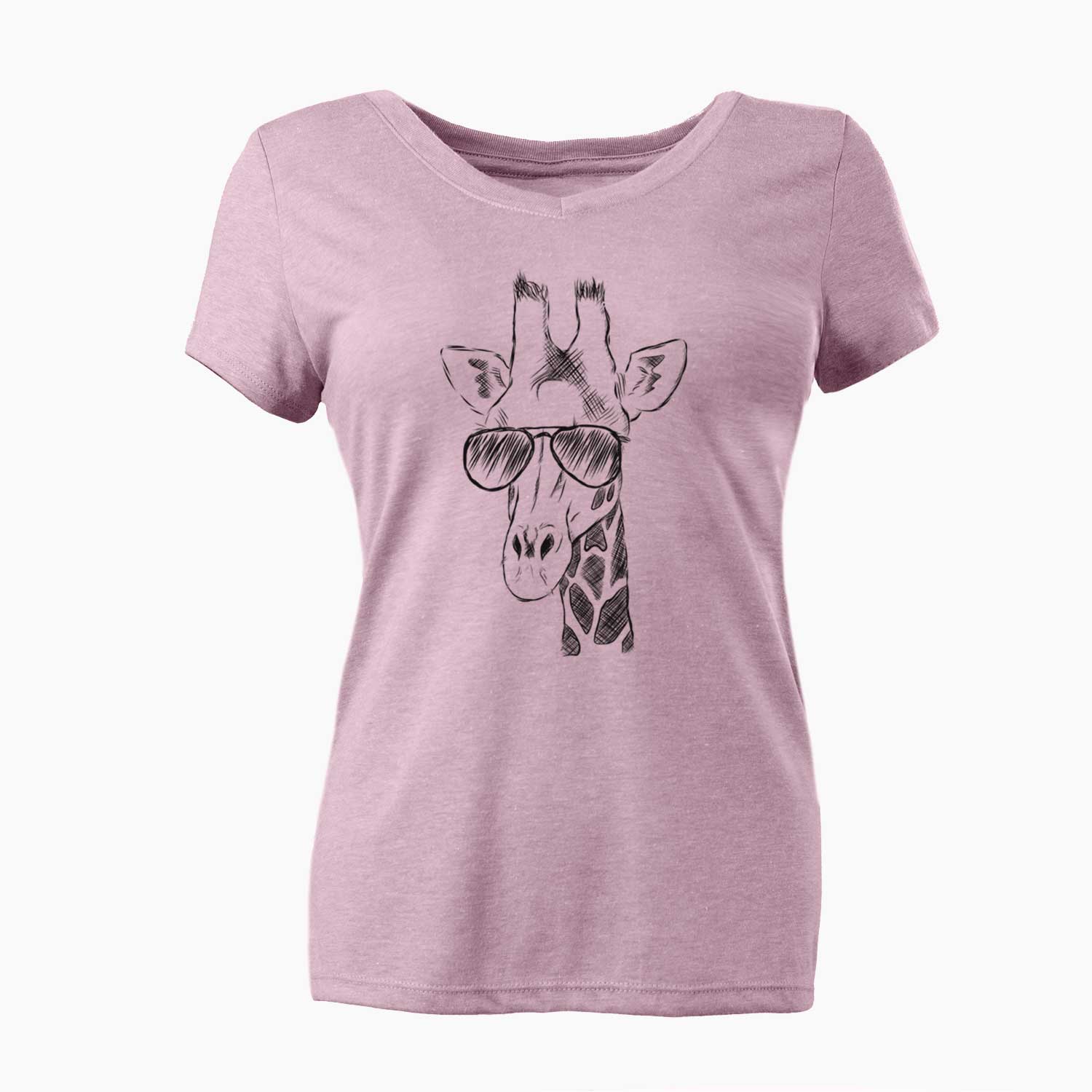 Aviator Geoffrey the Giraffe - Women's V-neck Shirt