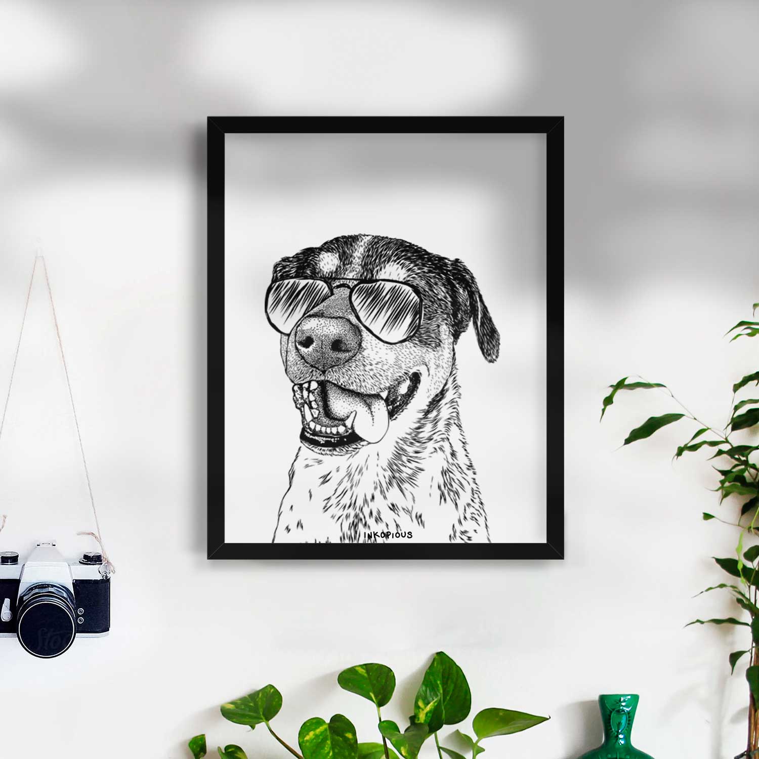 Gerti the Mixed Breed Art Print