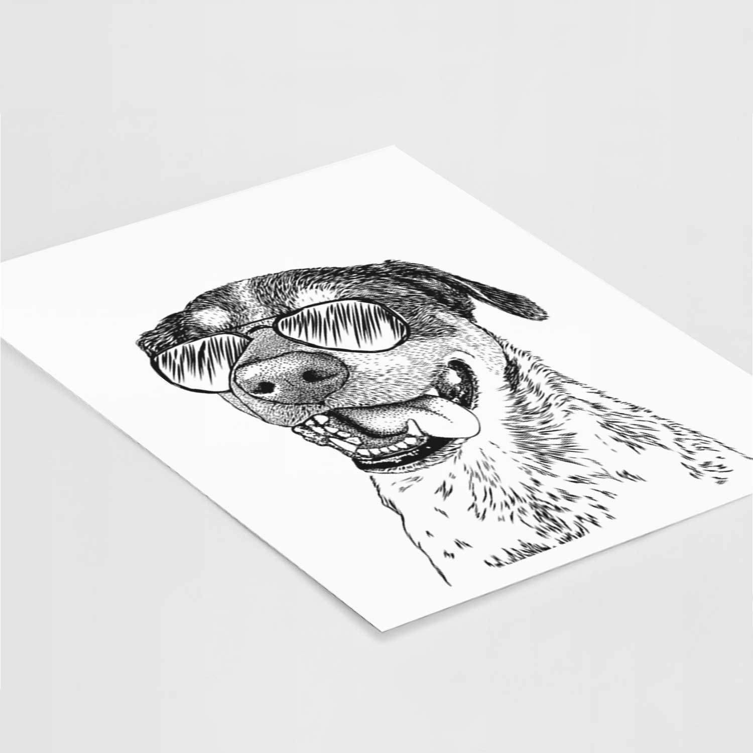 Gerti the Mixed Breed Art Print